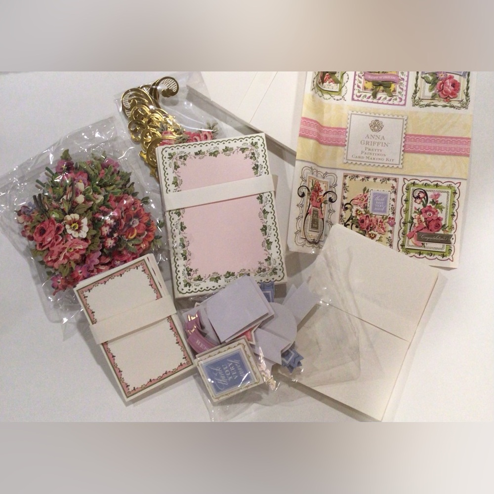 Anna Griffin Pretty Paintings Card Making Kit Unique AG446 MAKES 21 CARDS *READ* - Picture 11 of 11